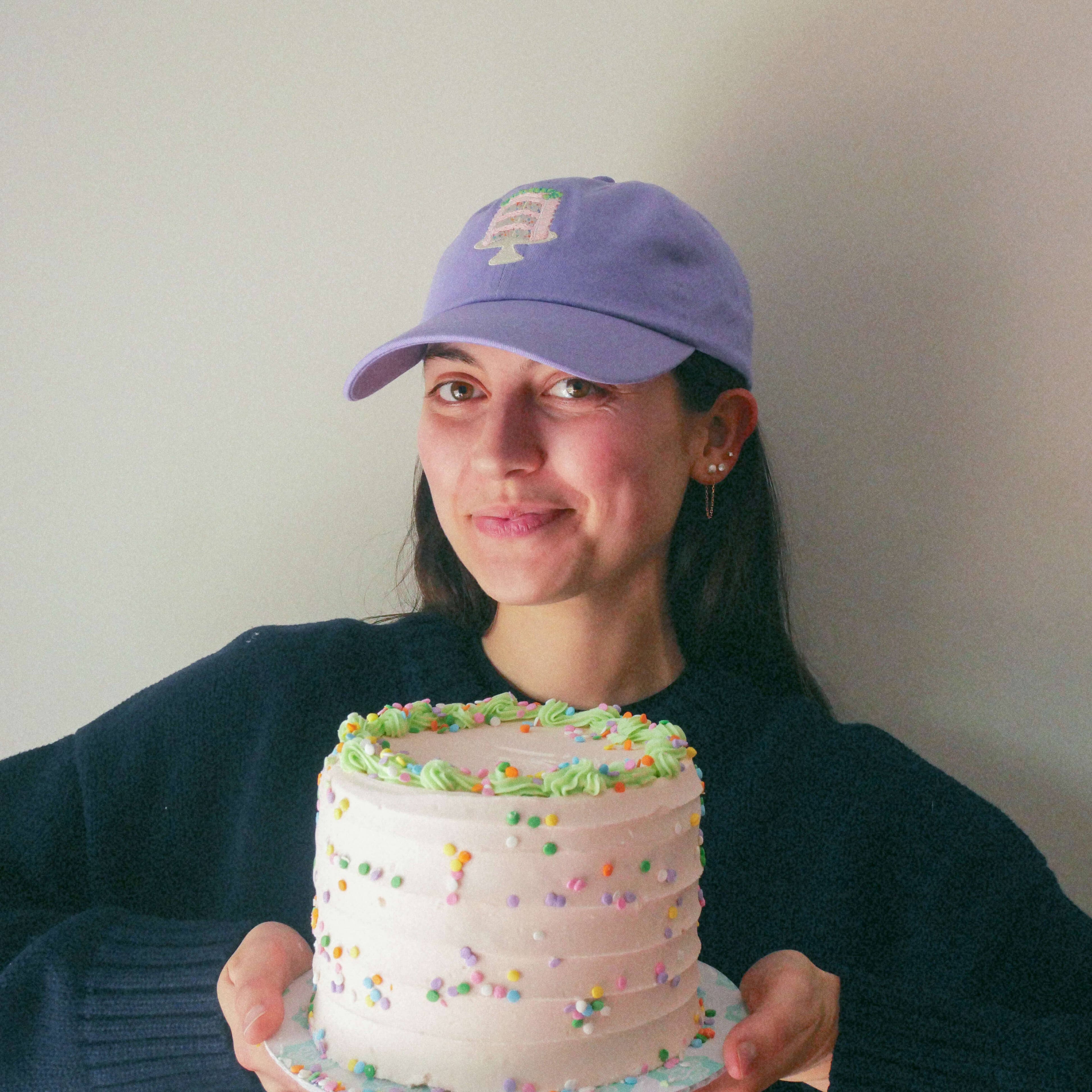 Confetti Cake Embroidered Hat