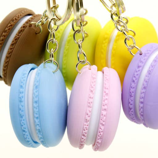 Best-Selling Macaron Clicker Keychain–Viral Fidget Bag Charm