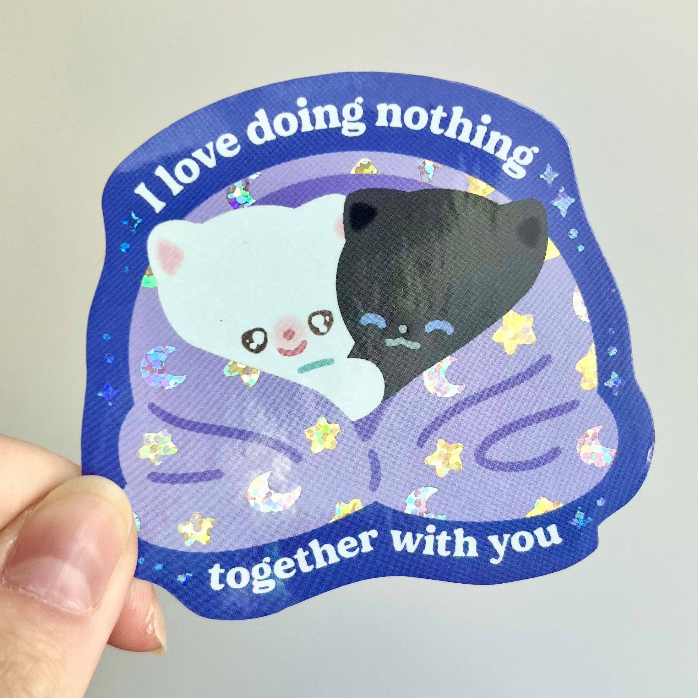 Vinyl Sticker - I Love Doing Nothing Together
