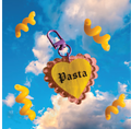 Pasta Heart Keychain/Bag Charm