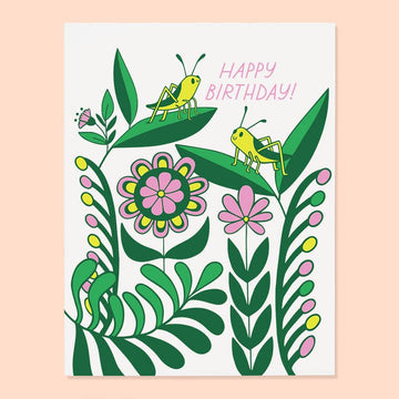 Grasshopper Bday Card