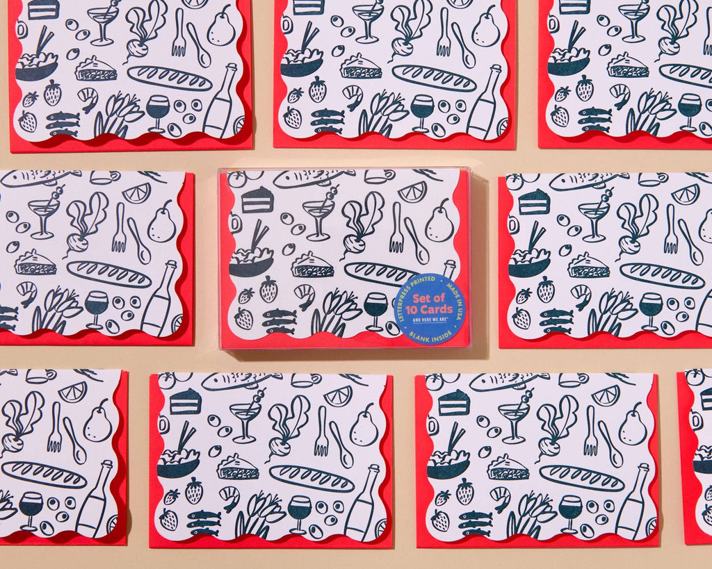 Icons Scalloped Card Set