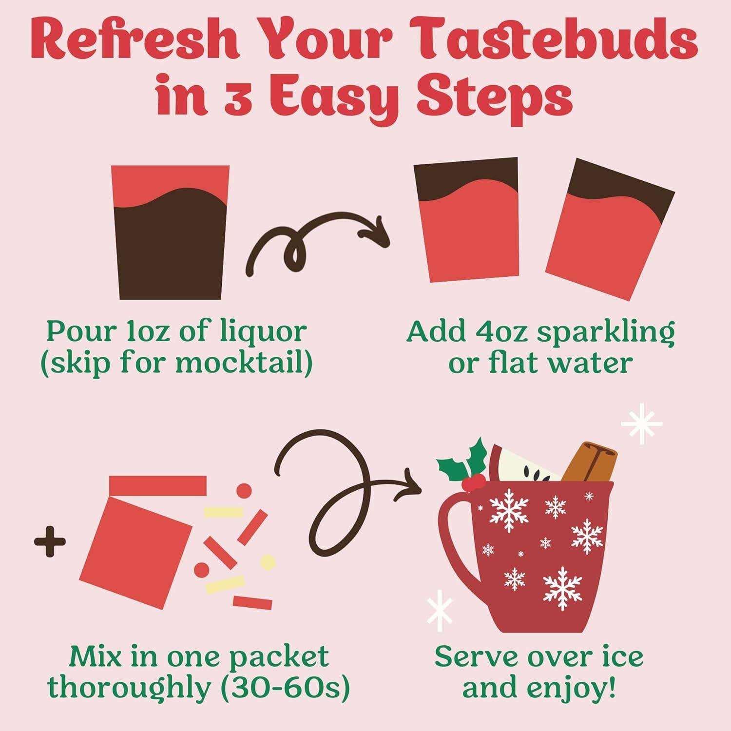 Seasonal Variety Pack Cocktail Mixers - 6 Servings Multipack