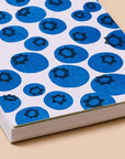 Blueberries Letterpress Spiral Pocket Size Notebook