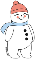 Snowman Sticker
