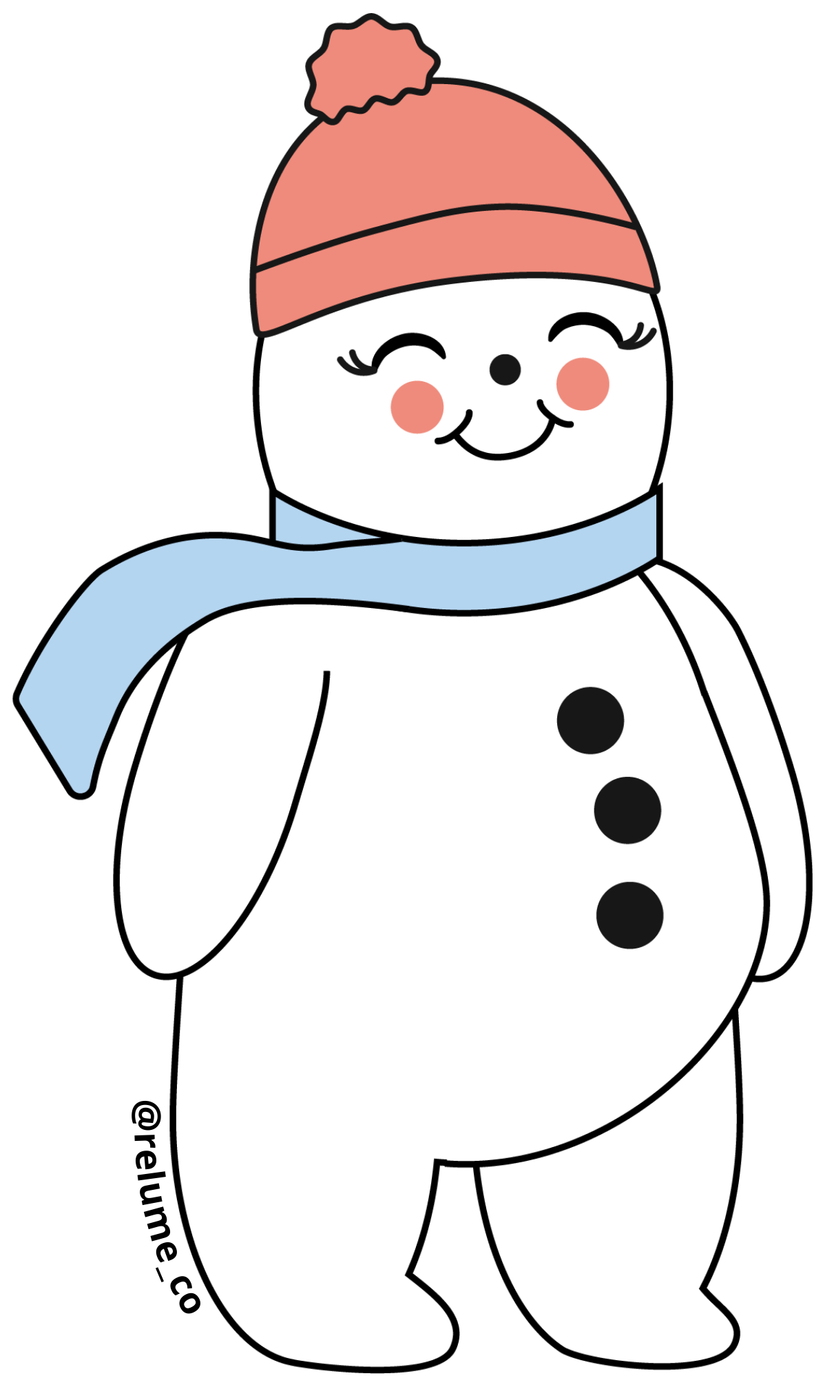 Snowman Sticker