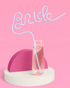XL Blue Bride Straw | Bachelorette Party Supplies