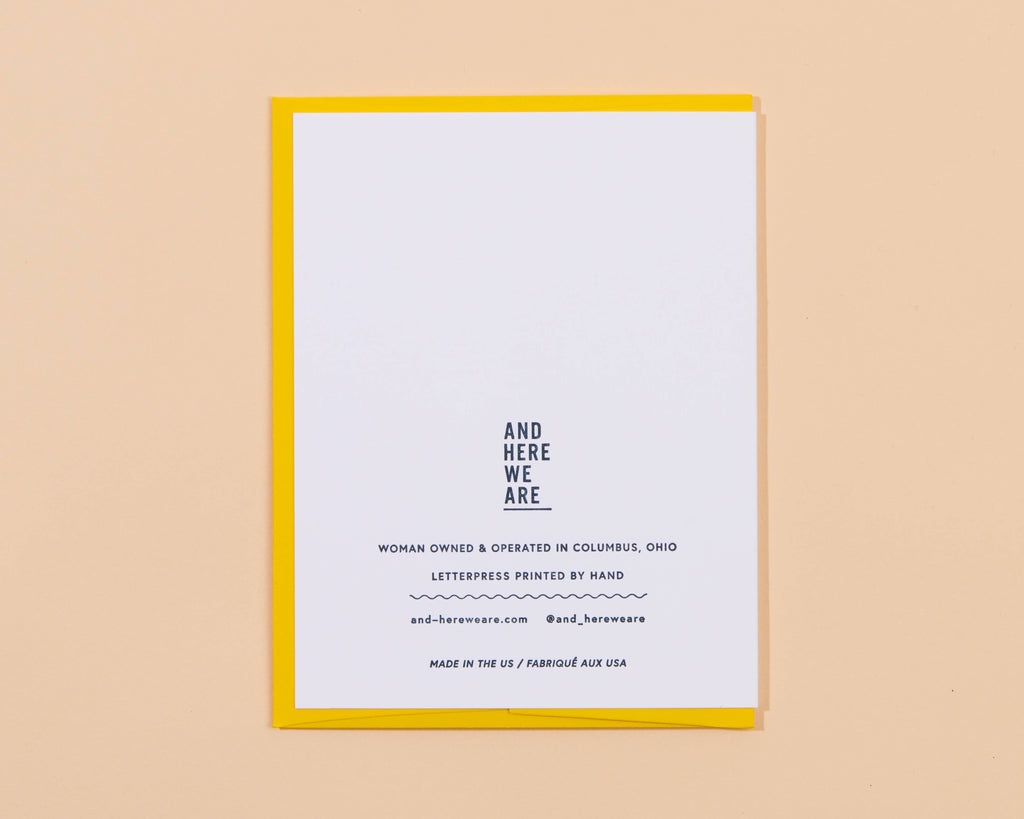 Glad You're My Dad Letterpress Greeting Card