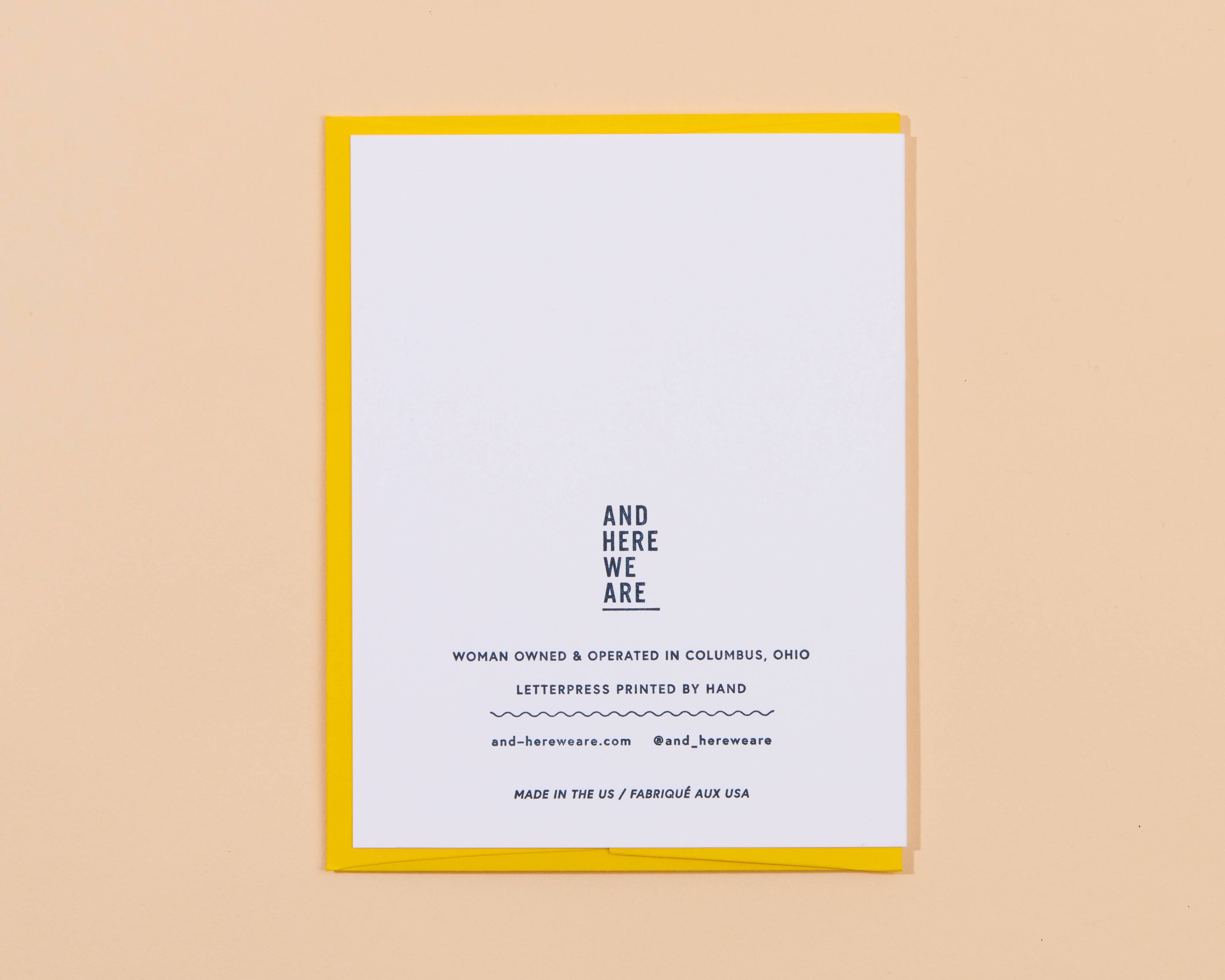 Glad You're My Dad Letterpress Greeting Card
