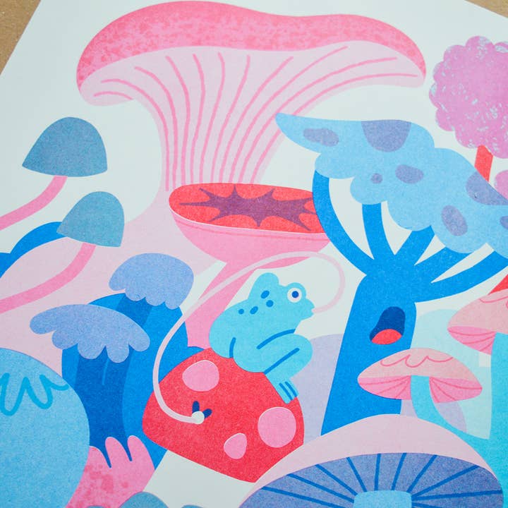 Froggy Riso Print