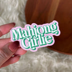 Mahjong Girlie Text Mahjong Sticker