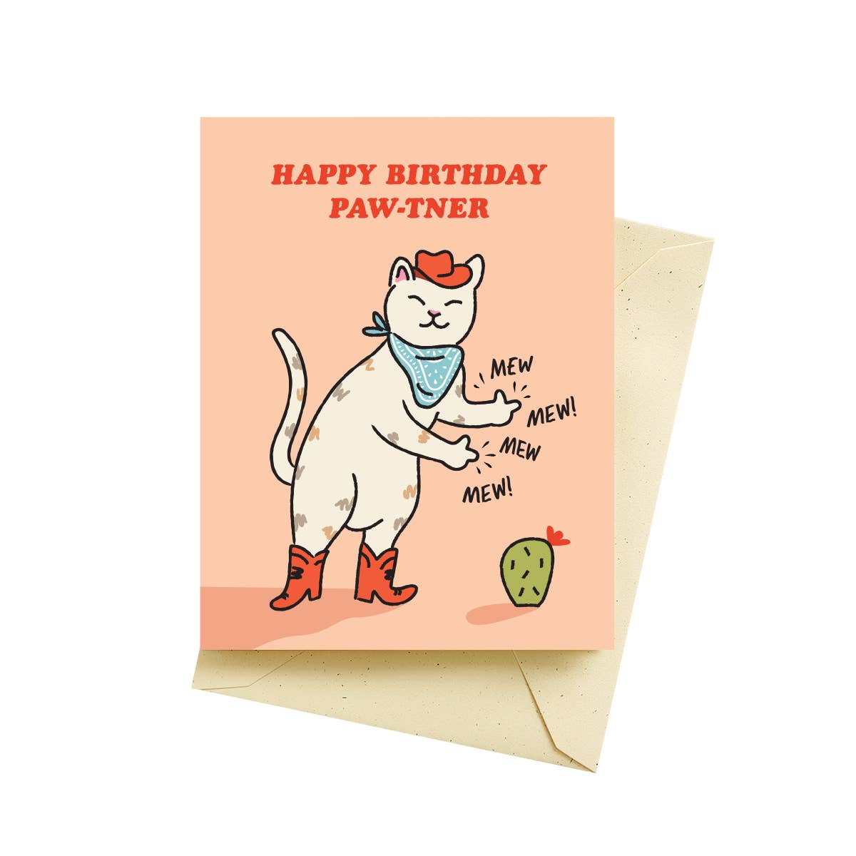 Cowboy Kitty Birthday Cards
