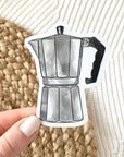 Espresso Pot Sticker 3x2.25in