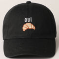 OUI Croissant Embroidered Baseball Cap