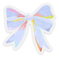 Clear Periwinkle Bow Sticker
