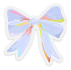 Clear Periwinkle Bow Sticker