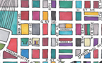 H Street Map Art Greeting Card