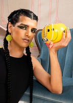 Pickle Chip Statement Earrings