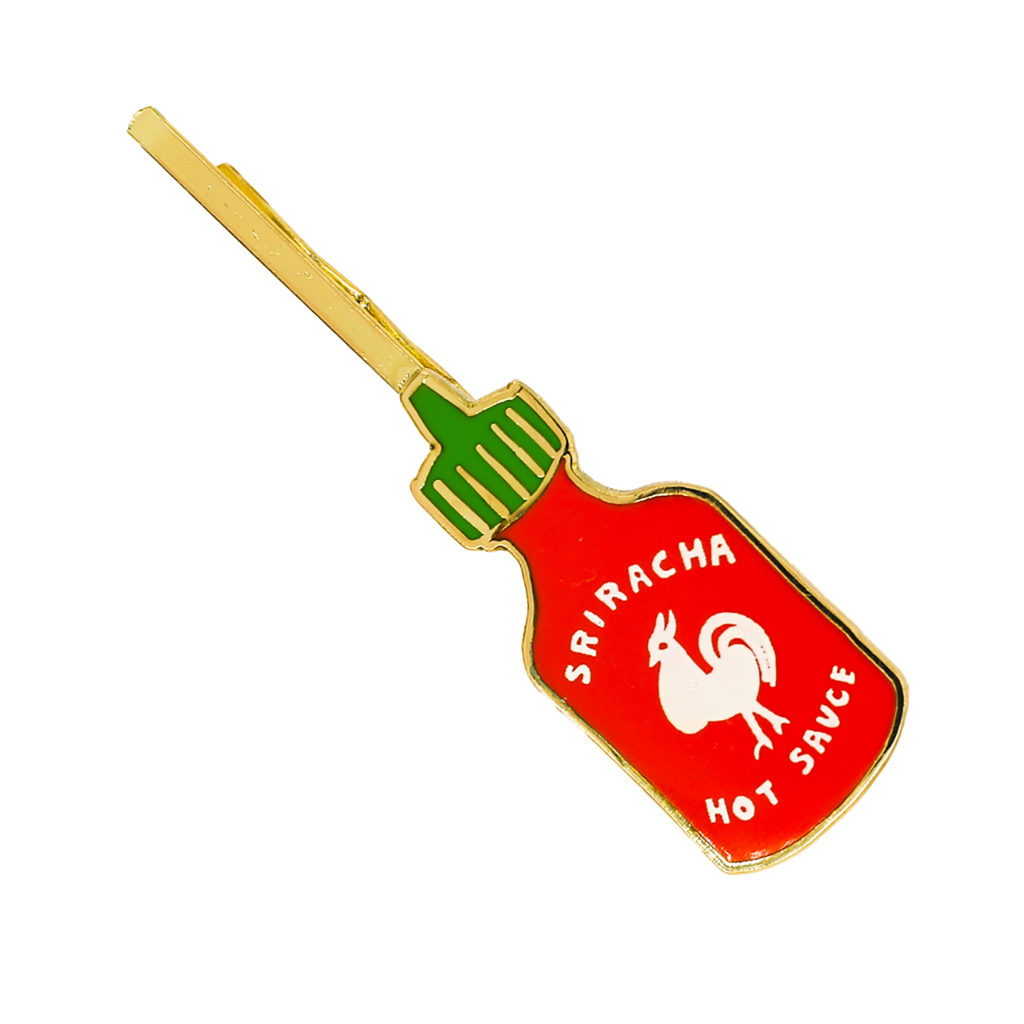 Sriracha Hairpin | Hot Sauce Gold Hair Accessory