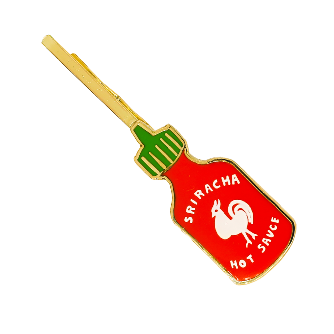 Sriracha Hairpin | Hot Sauce Gold Hair Accessory