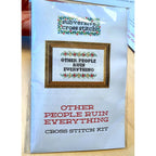 If At First You Don't Succeed Deluxe Cross Stitch Kit