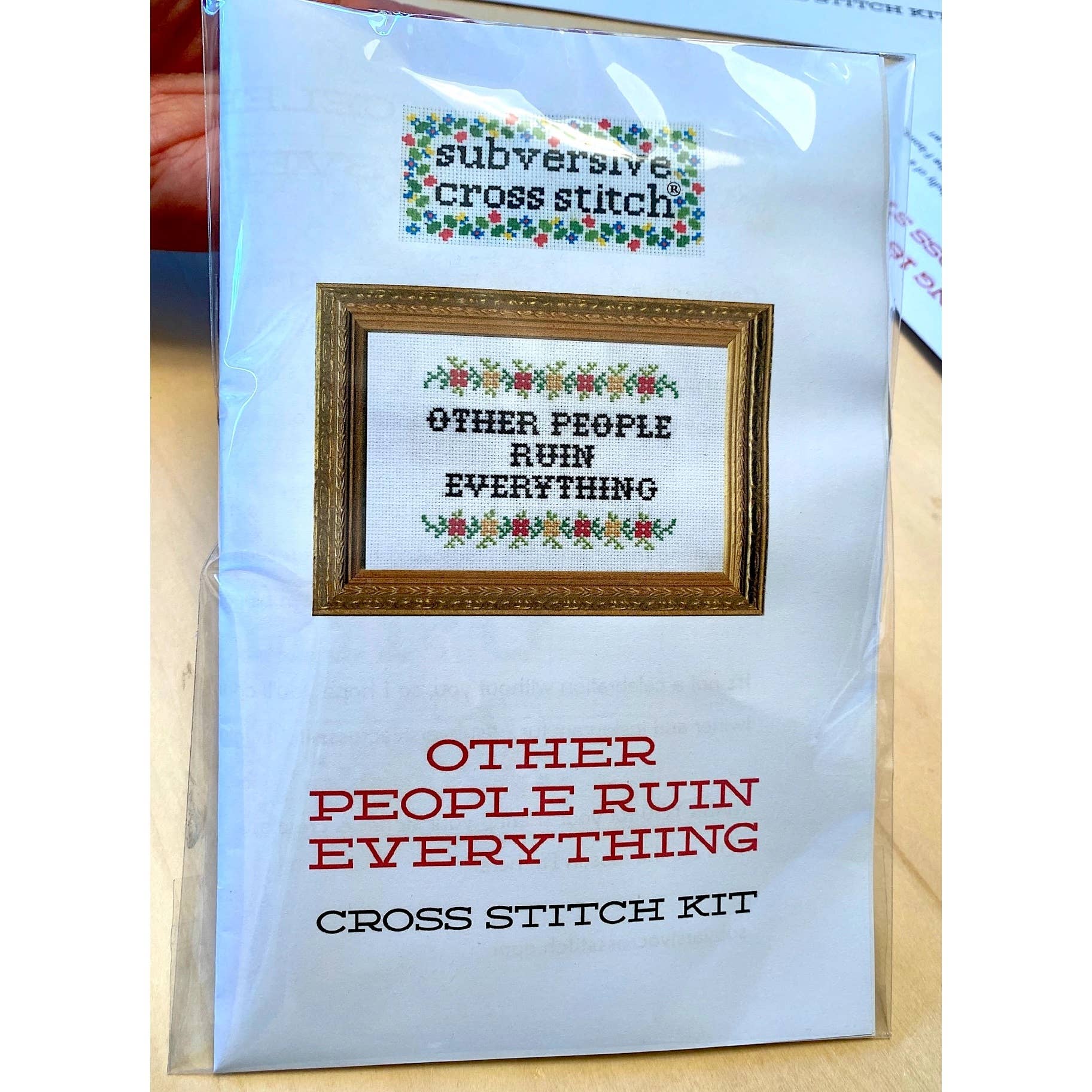 If At First You Don't Succeed Deluxe Cross Stitch Kit