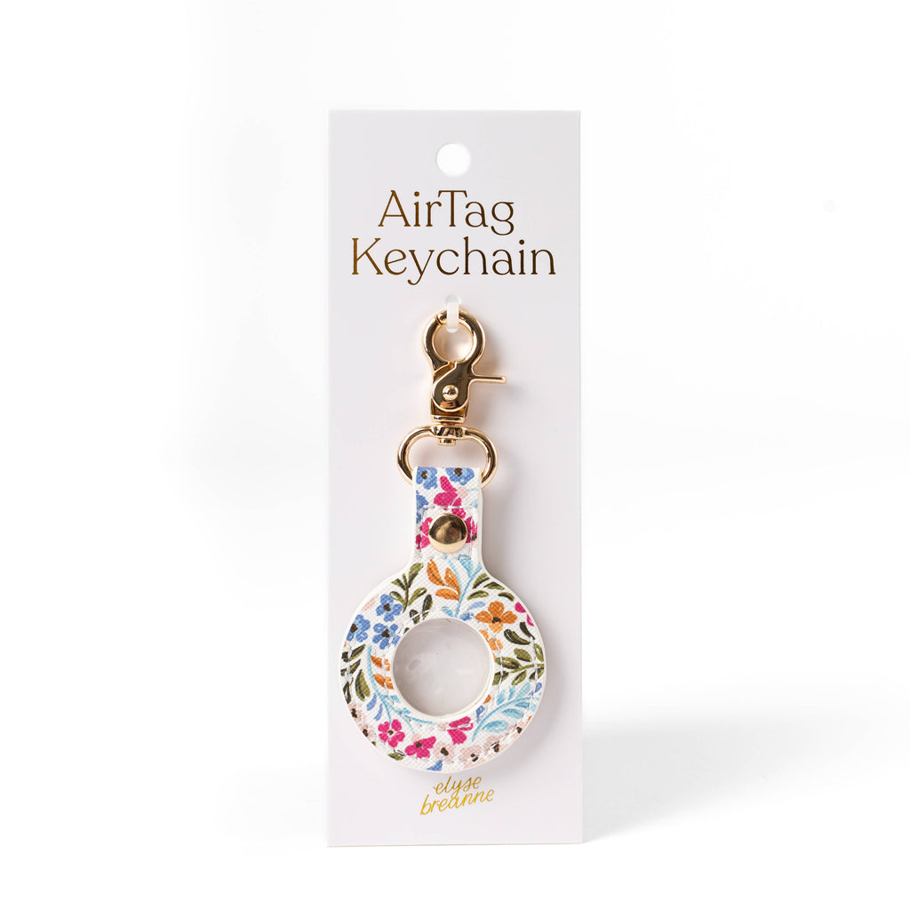 Floral AirTag Keychain