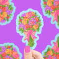 Cute Flower Bouquet Vinyl Sticker