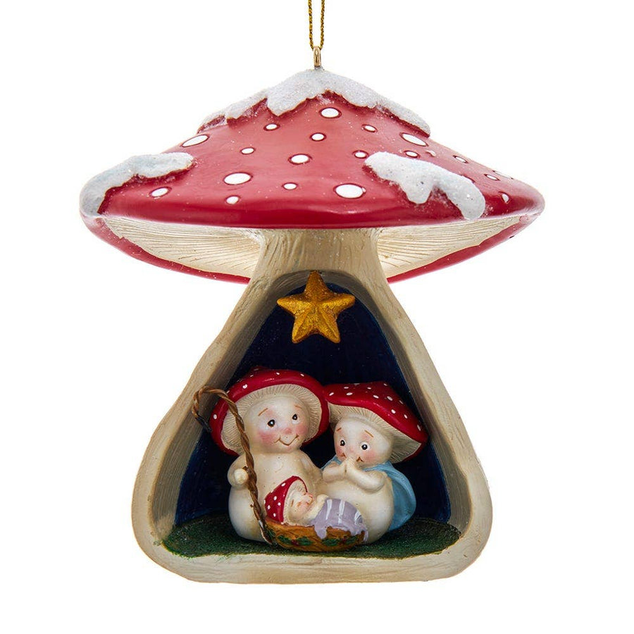 Merry Little Mushroom Nativty Orn