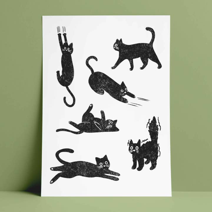 Black Cats Print