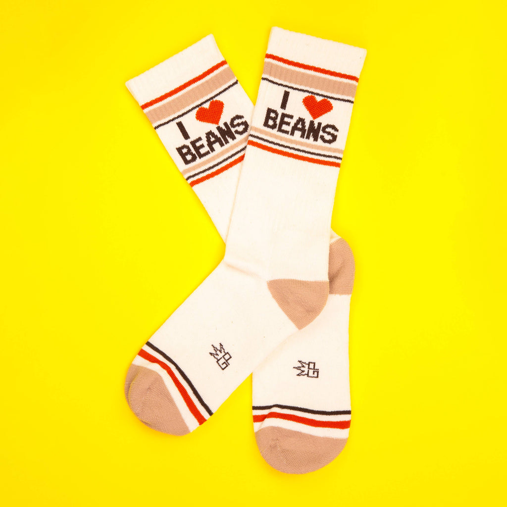 I ❤️ Beans Gym Crew Socks