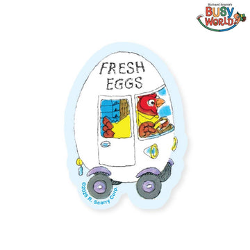 3P4 x Richard Scarry® - Egg Car Sticker