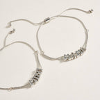 7.25 Inch Metal Puffy Mama Mini Pendant Bracelet