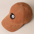 8 Ball Embroidered Corduroy Cap