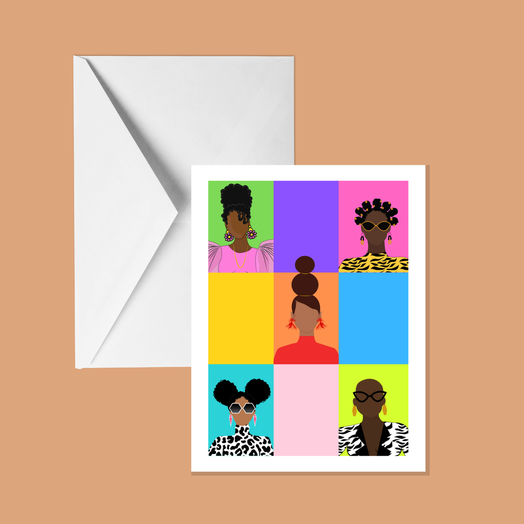 Lady Bunch Card