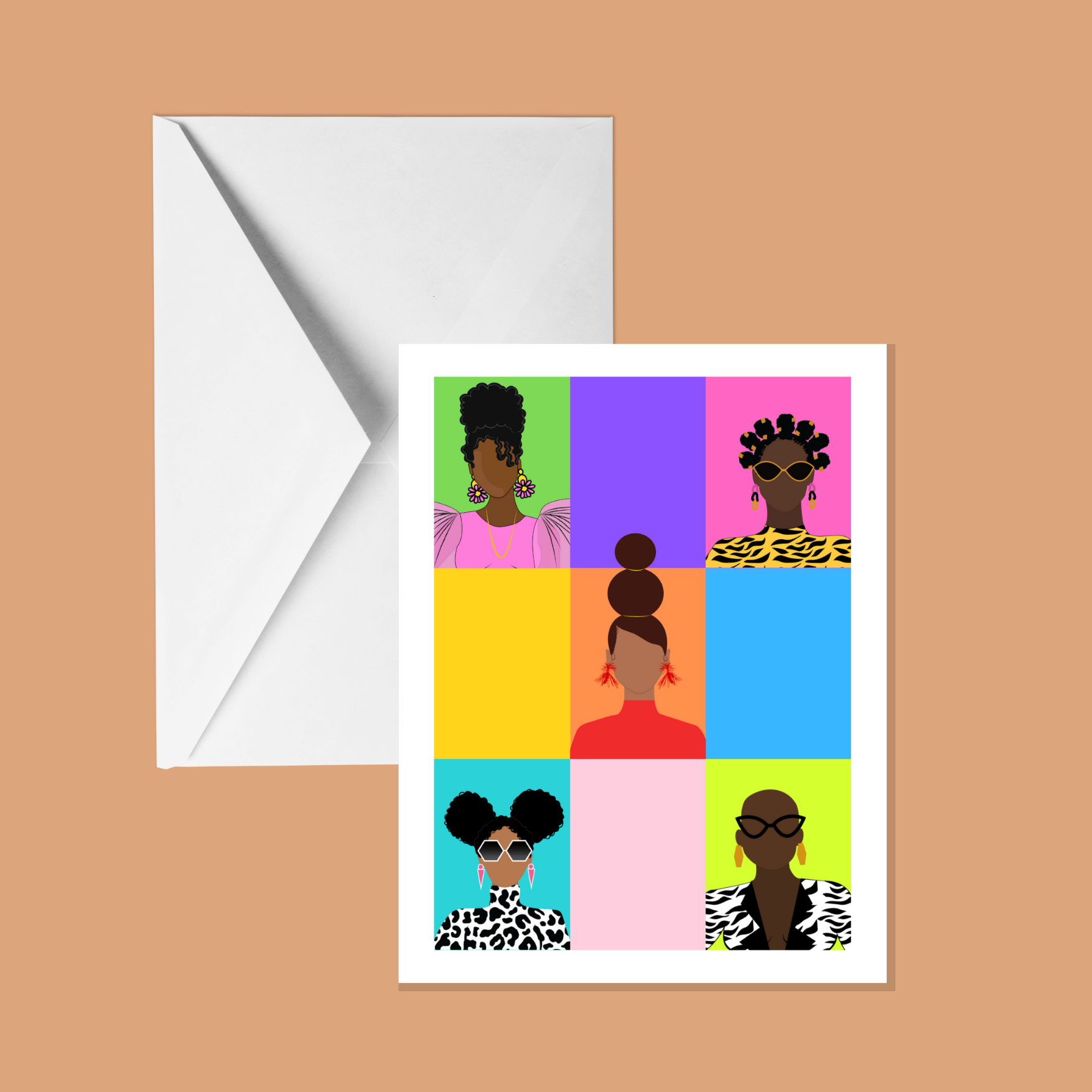 Lady Bunch Card