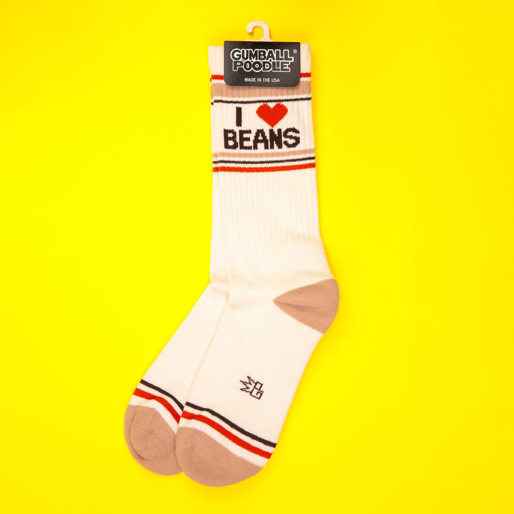 I ❤️ Beans Gym Crew Socks
