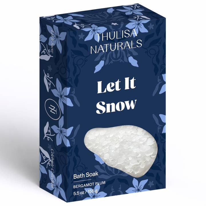 Holiday Christmas Magnesium Bath Salt | Bergamot + Plum