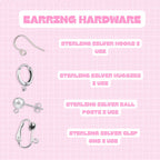 Labubu SINGLE Handmade Acrylic Earrings & Keychains