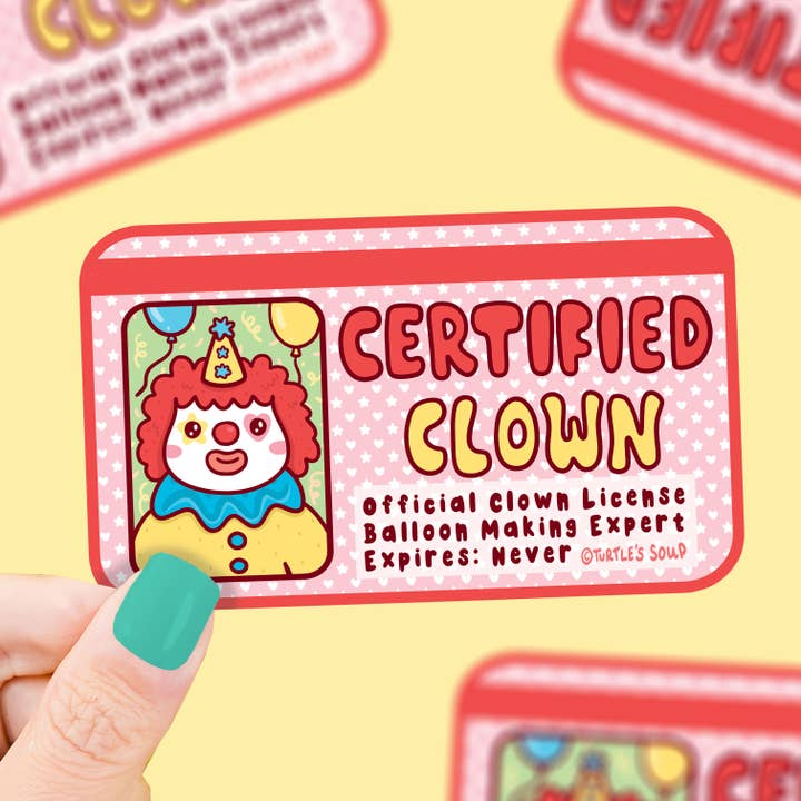 Certified Clown Sticker