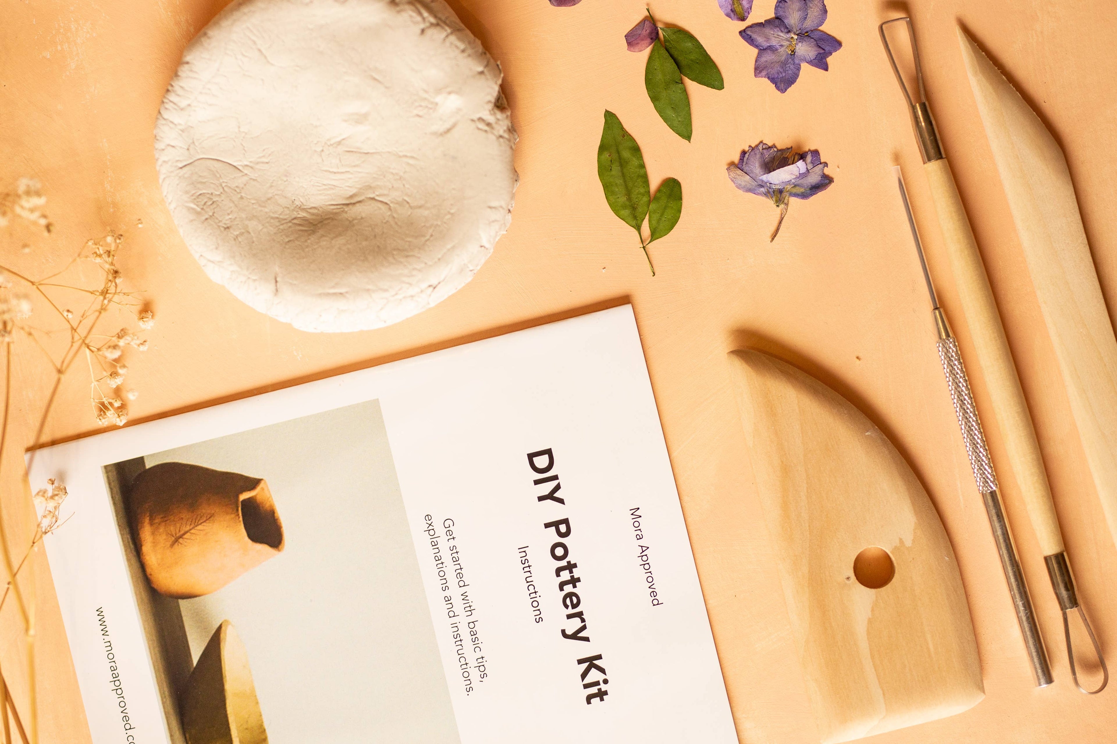 Air Dry Clay Kit, DIY Pottery & Paint Kit, Valentine's Gifts