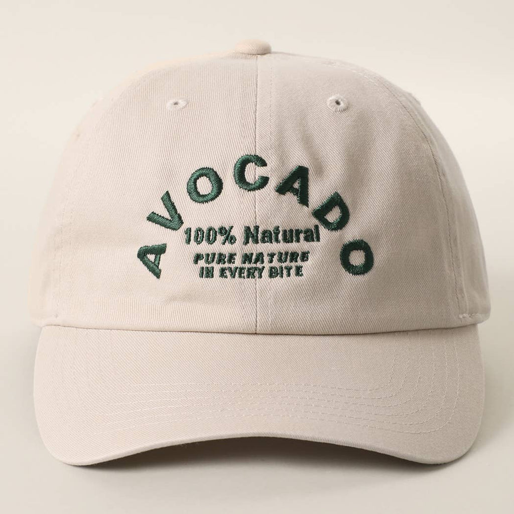 AVOCADO Embroidered Cotton Baseball Cap