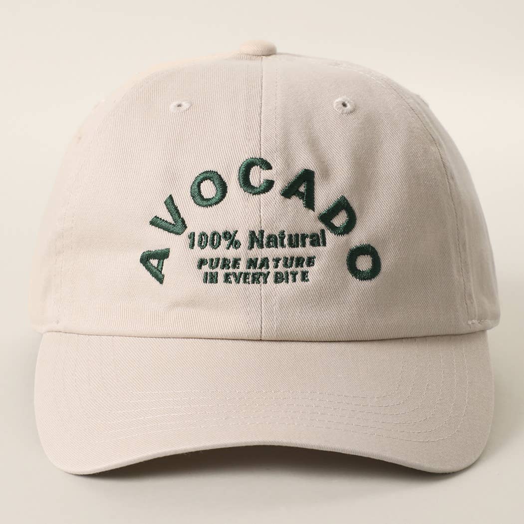 AVOCADO Embroidered Cotton Baseball Cap