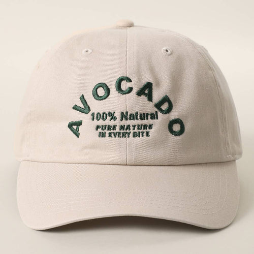 AVOCADO Embroidered Cotton Baseball Cap
