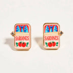 Sardine Can Stud Earrings