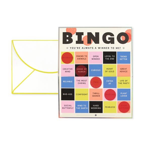 Bingo - Everyday Greeting Card with Holographic Foil