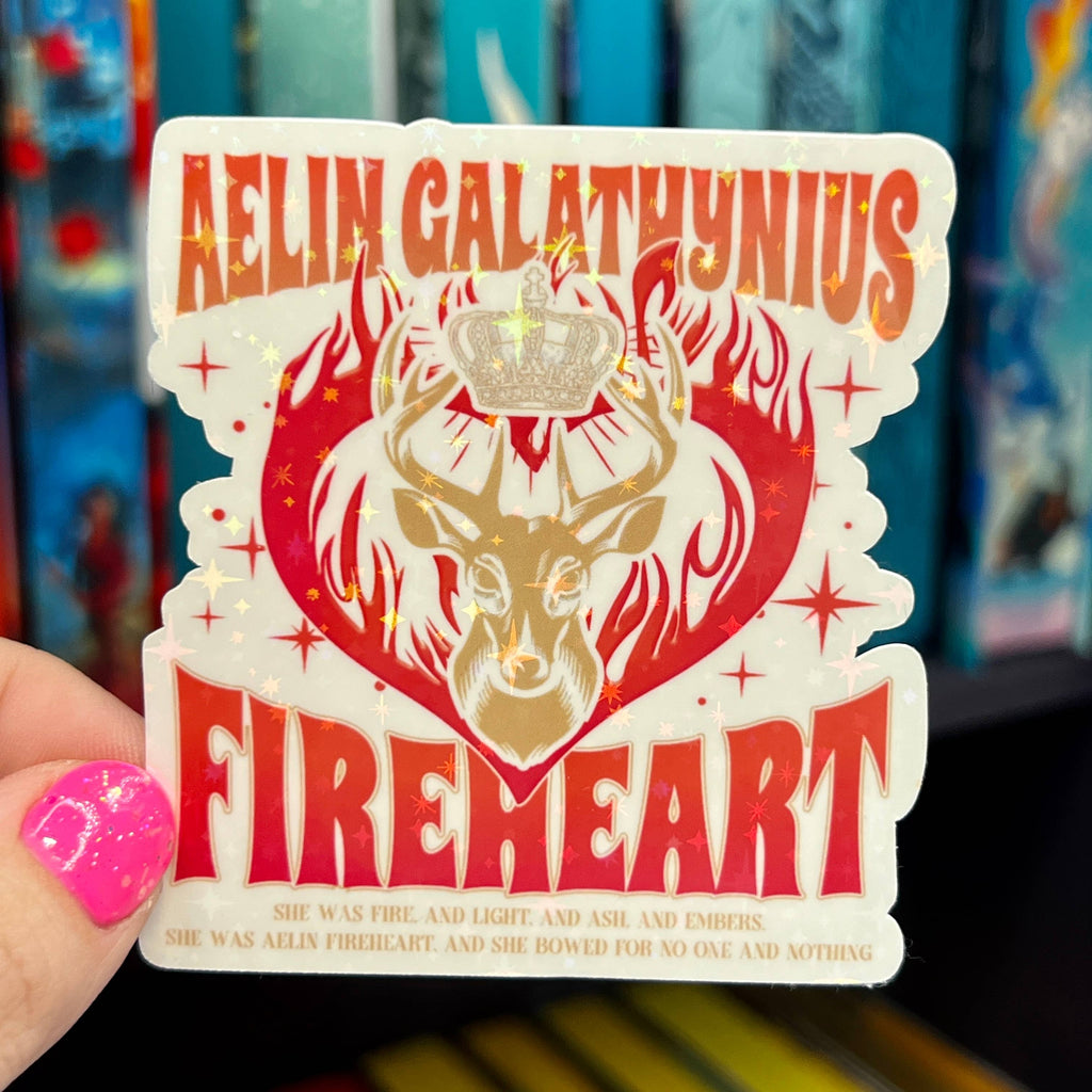 Aelin Galathynius Throne of Glass Holographic Sticker
