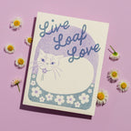 Live Loaf Love - Risograph Greeting Card