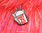 Mini Hard Enamel Hot To Go Pin