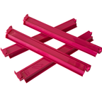 Mahjong Rack and Pusher Set of 4 - Solid Colors Pink Yellow Green Purple